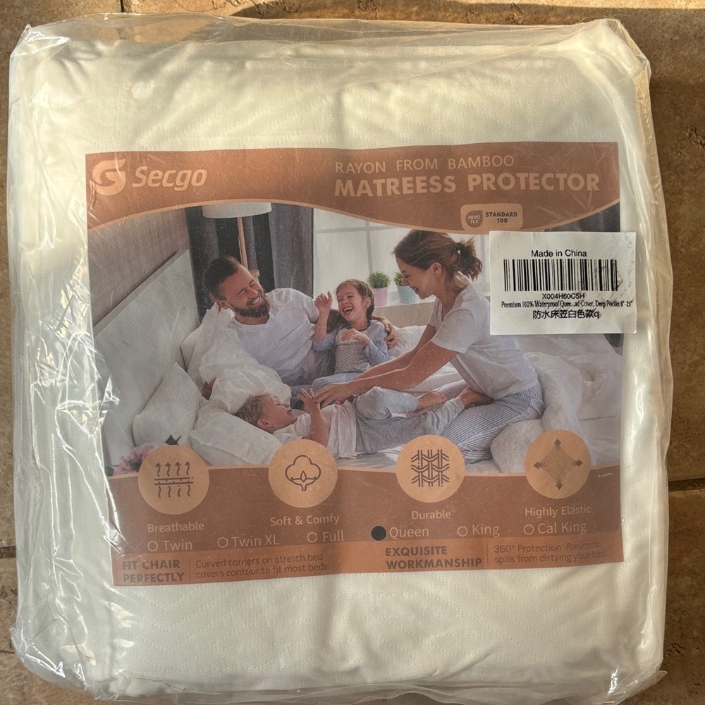 Cream Mattress Protector